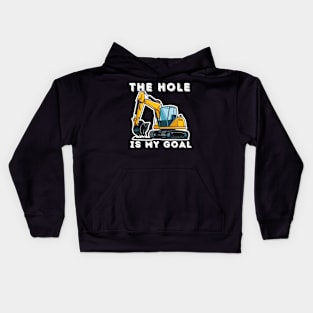 Excavator Funny Kids Hoodie